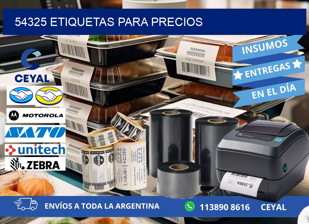 54325 ETIQUETAS PARA PRECIOS