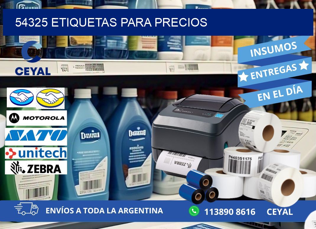 54325 ETIQUETAS PARA PRECIOS