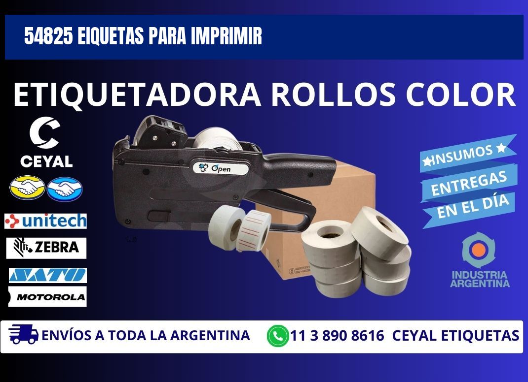54825 EIQUETAS PARA IMPRIMIR