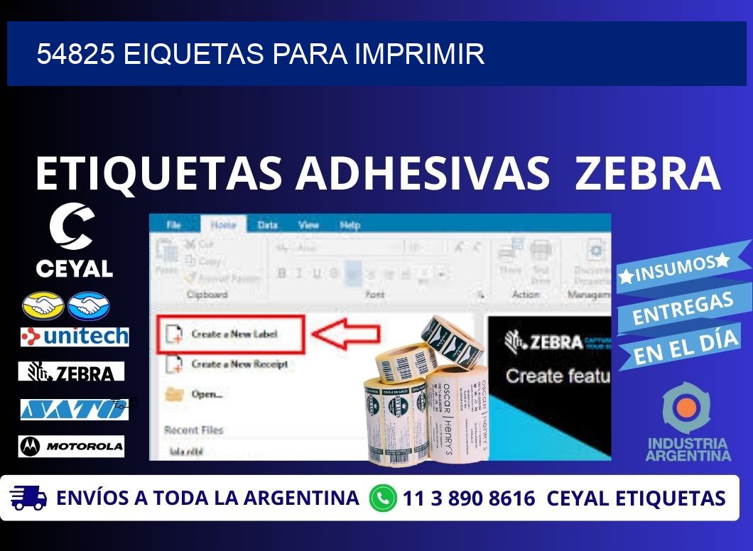 54825 EIQUETAS PARA IMPRIMIR