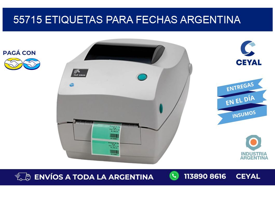55715 ETIQUETAS PARA FECHAS ARGENTINA