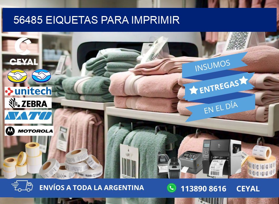 56485 EIQUETAS PARA IMPRIMIR