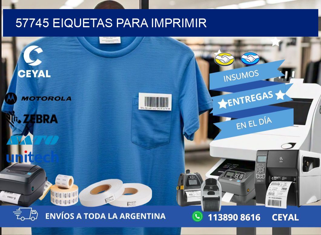 57745 EIQUETAS PARA IMPRIMIR
