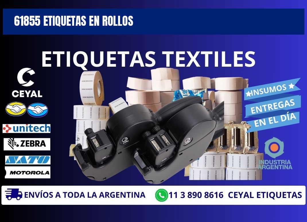 61855 ETIQUETAS EN ROLLOS