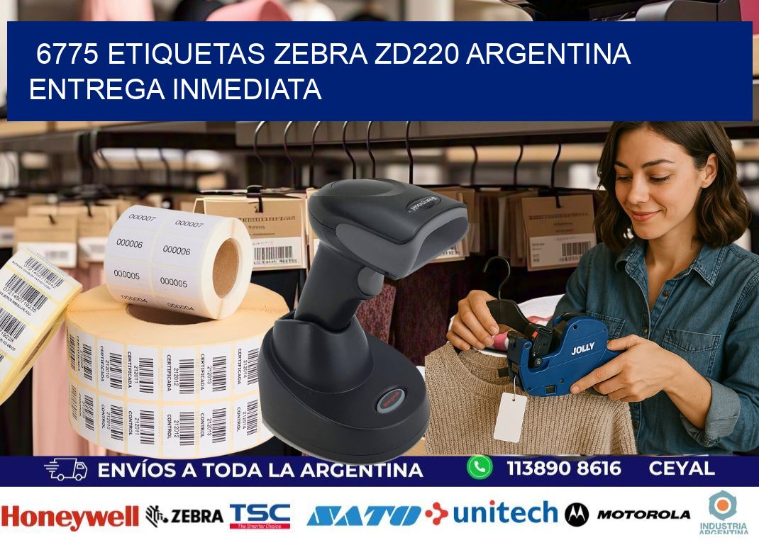 6775 etiquetas zebra zd220 ARGENTINA ENTREGA INMEDIATA