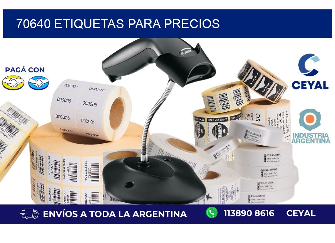 70640 ETIQUETAS PARA PRECIOS