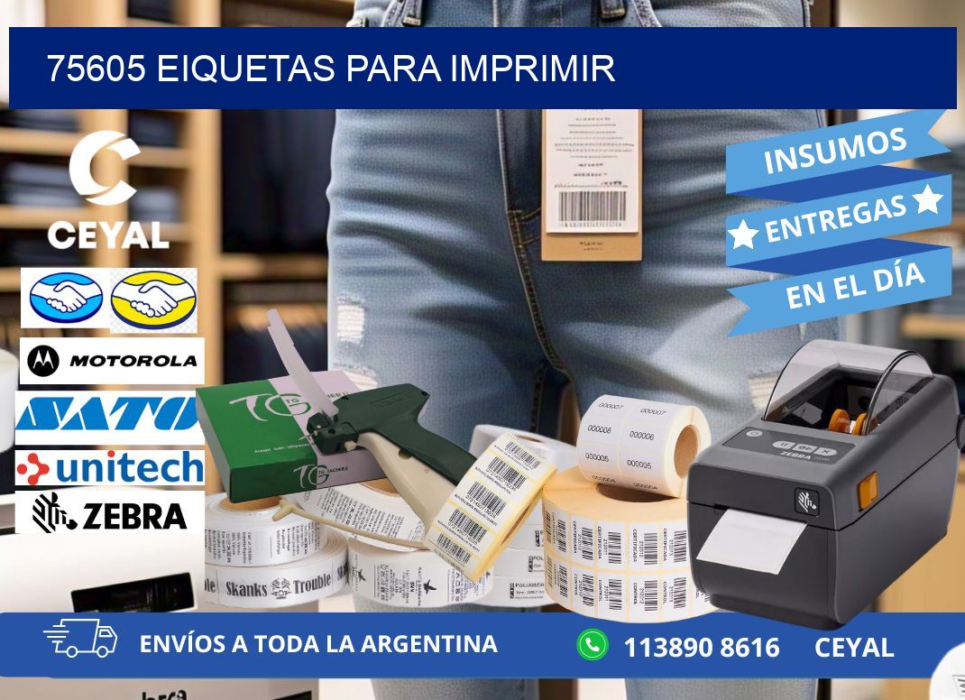 75605 EIQUETAS PARA IMPRIMIR