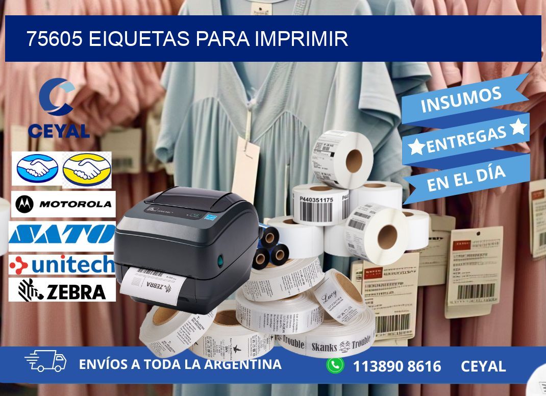 75605 EIQUETAS PARA IMPRIMIR
