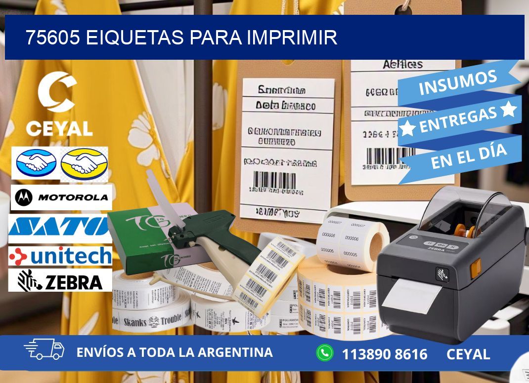 75605 EIQUETAS PARA IMPRIMIR