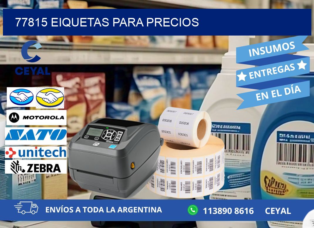 77815 EIQUETAS PARA PRECIOS