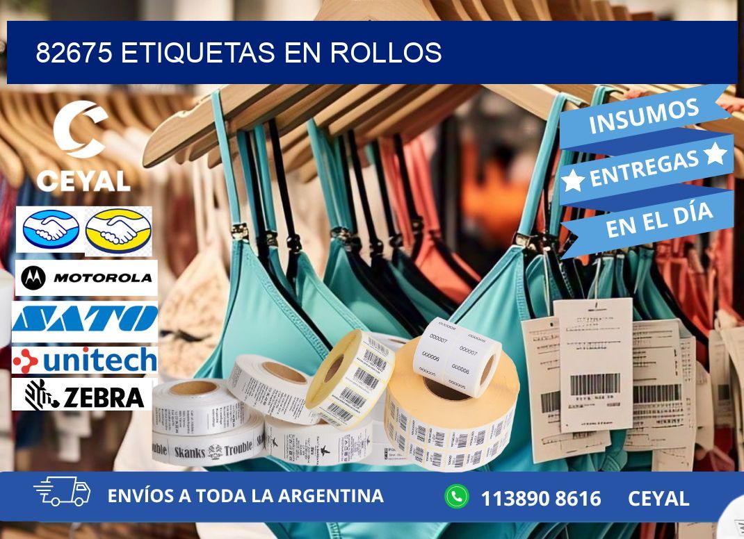82675 ETIQUETAS EN ROLLOS
