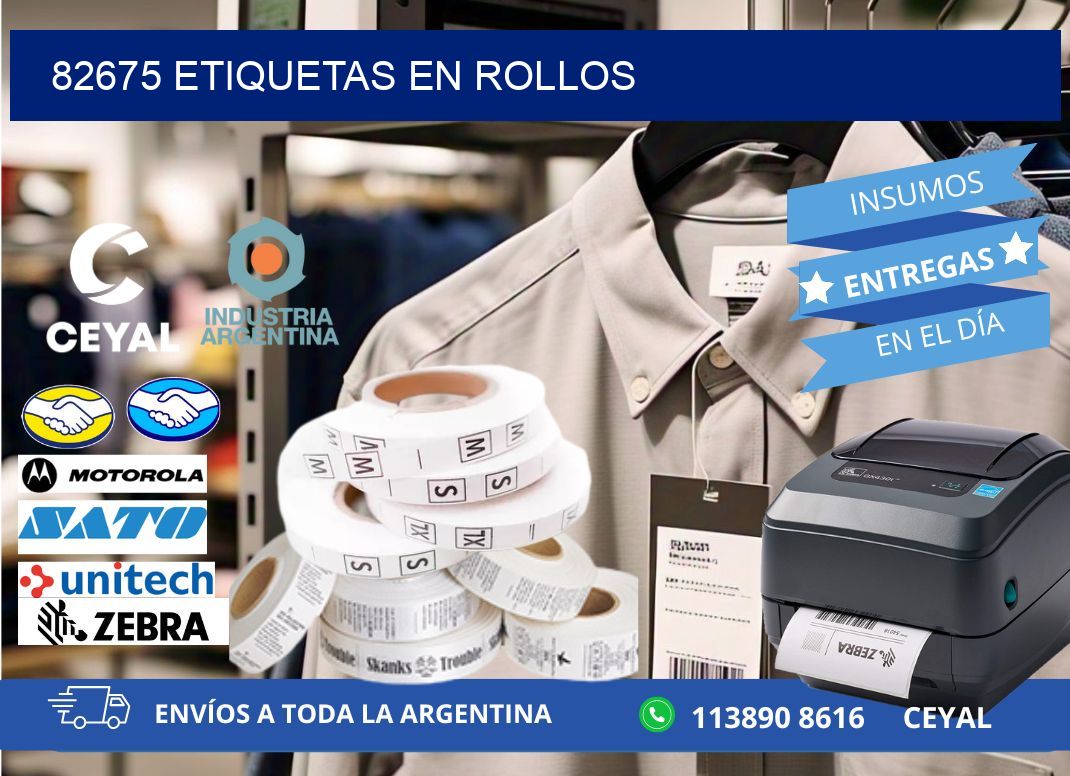 82675 ETIQUETAS EN ROLLOS