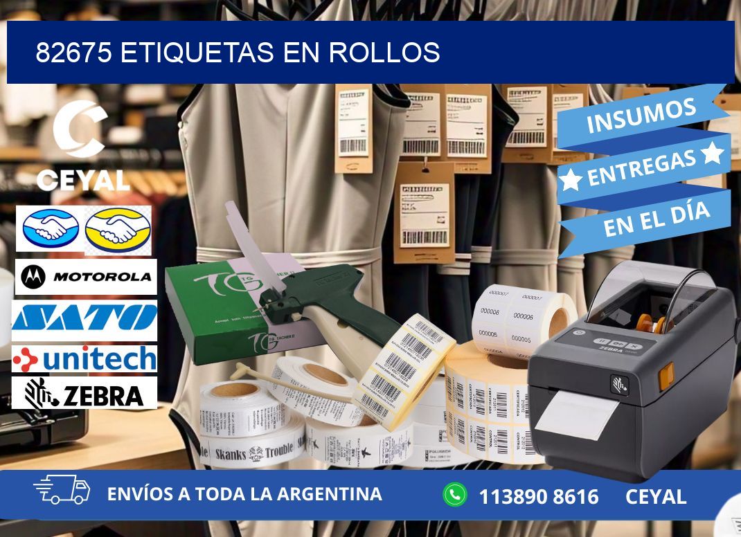82675 ETIQUETAS EN ROLLOS
