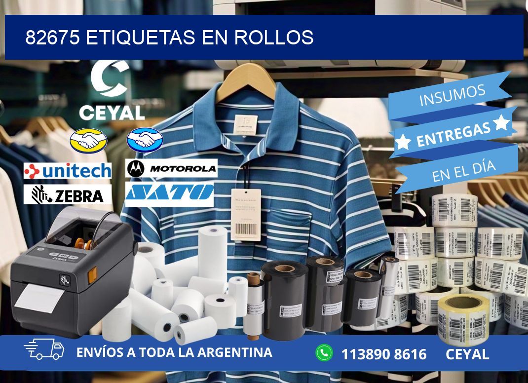 82675 ETIQUETAS EN ROLLOS