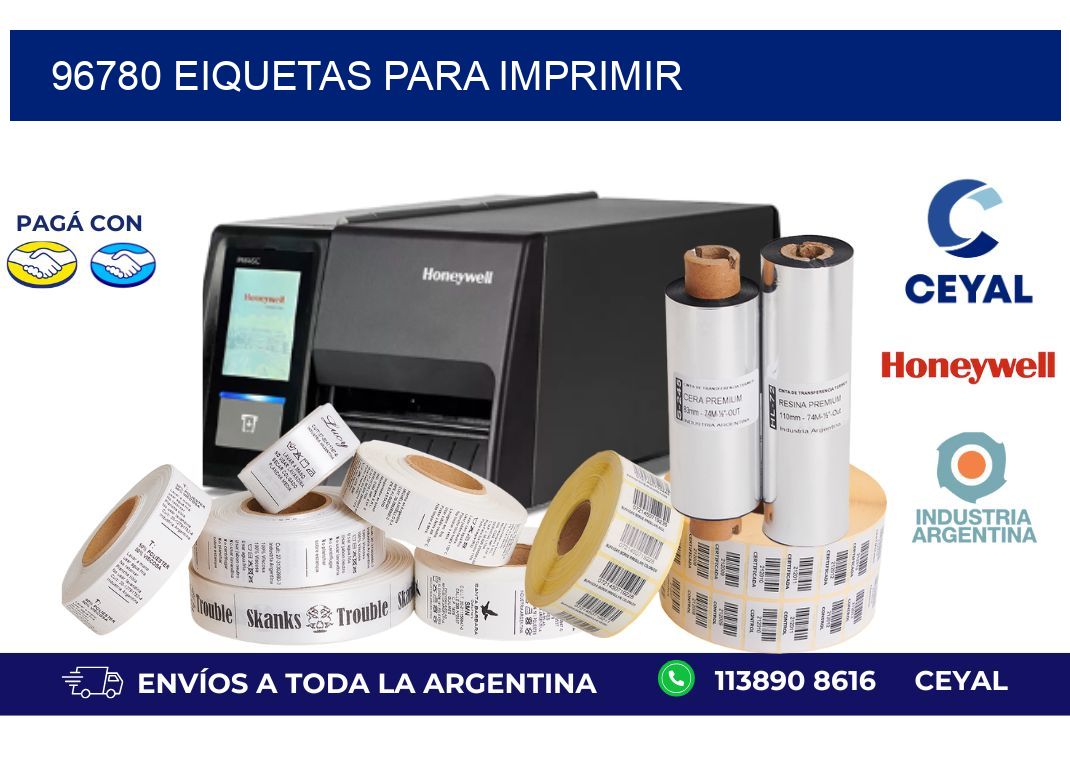 96780 EIQUETAS PARA IMPRIMIR