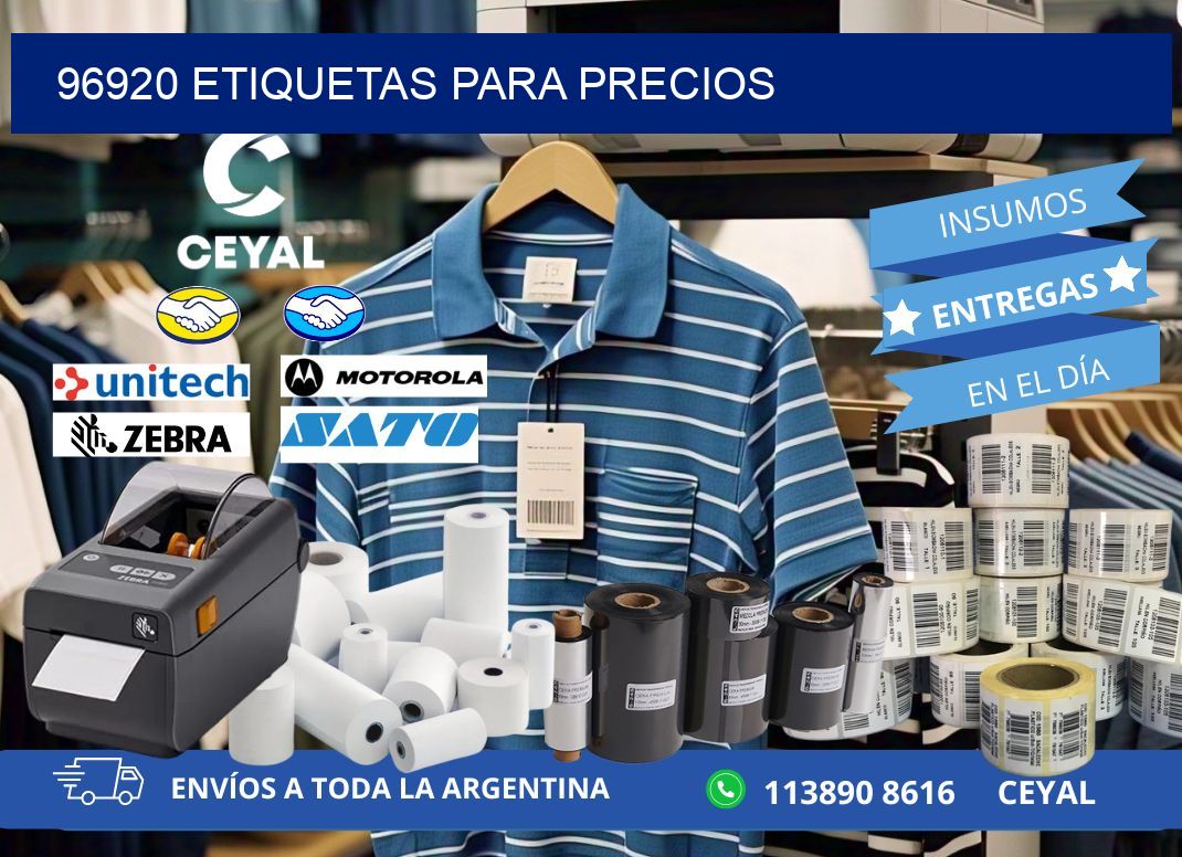96920 ETIQUETAS PARA PRECIOS