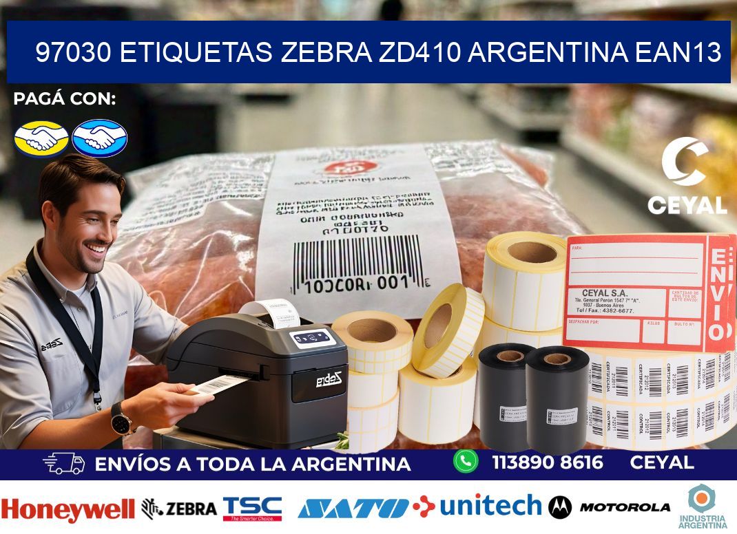97030 etiquetas zebra zd410 argentina EAN13