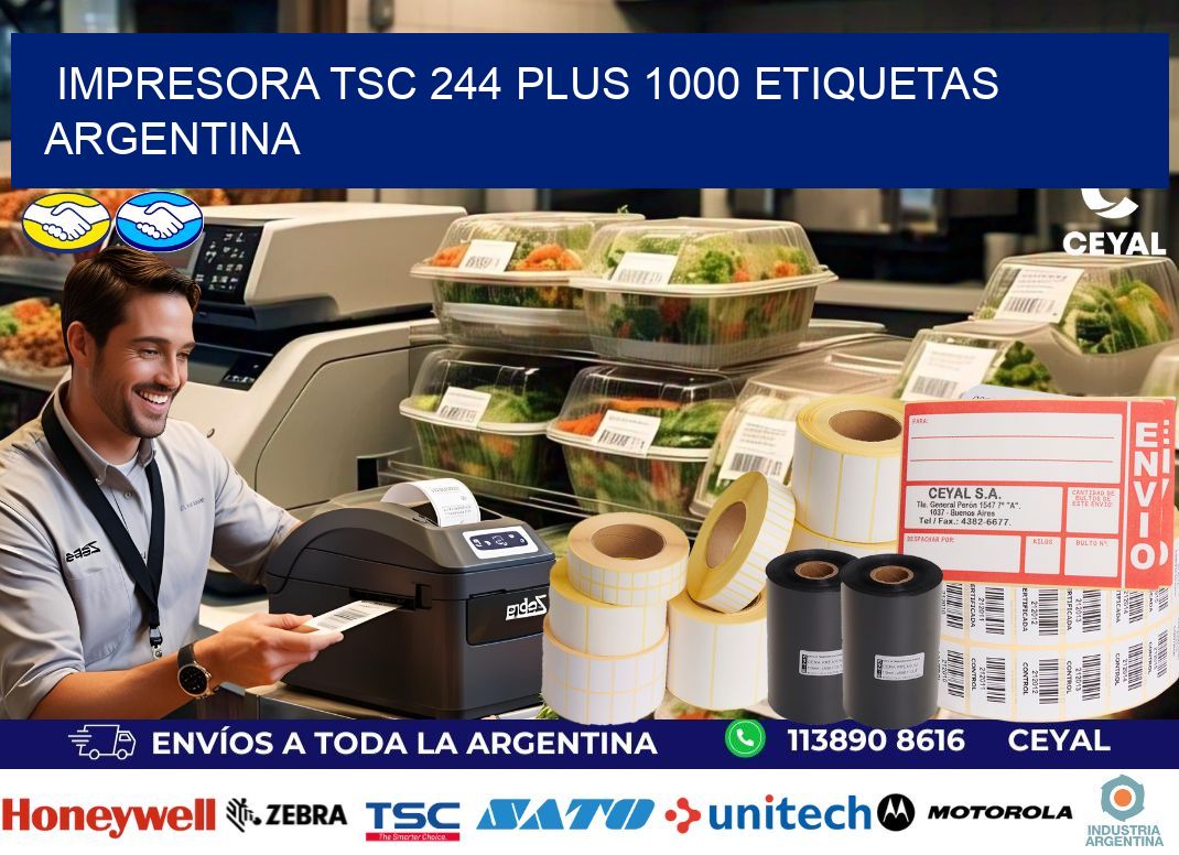 Impresora tsc 244 plus 1000 etiquetas argentina