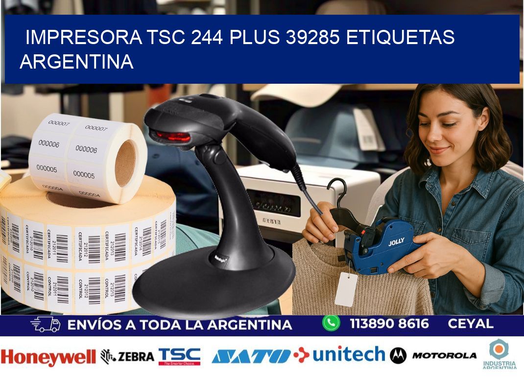 Impresora tsc 244 plus 39285 etiquetas argentina