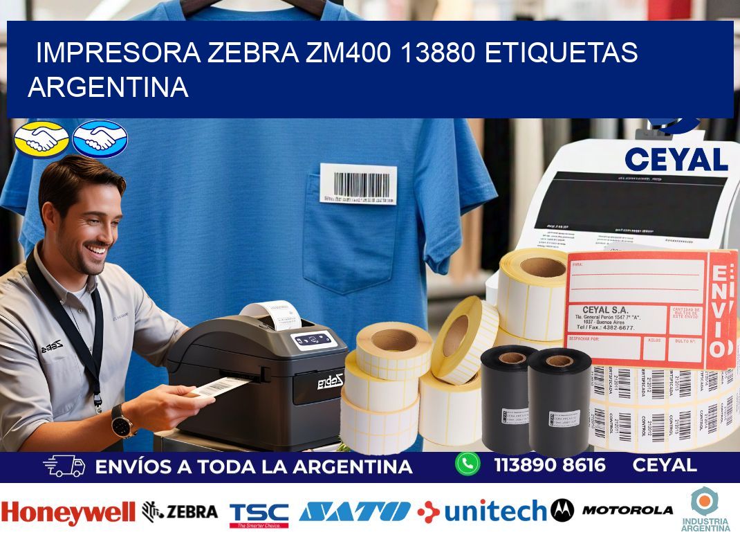 Impresora zebra zm400 13880 etiquetas argentina
