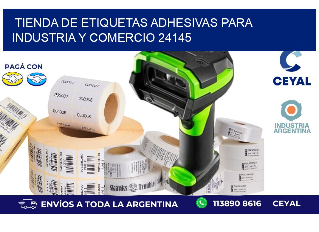 Tienda de Etiquetas Adhesivas para Industria y Comercio 24145
