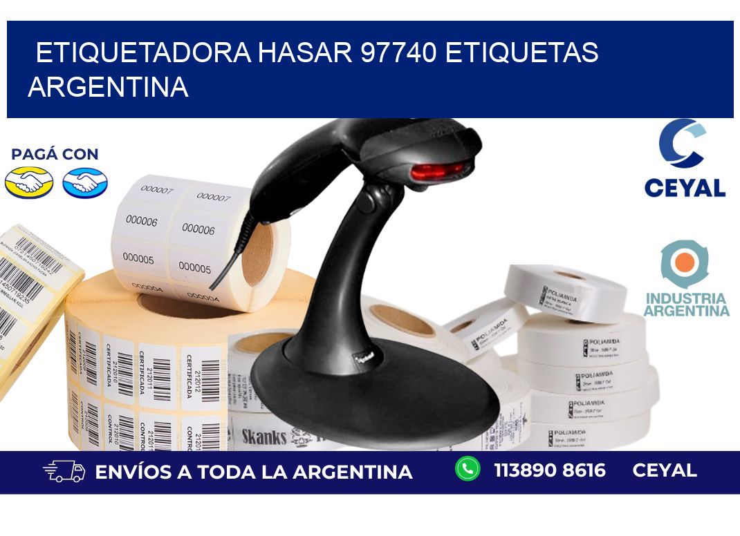 etiquetadora hasar 97740 etiquetas argentina