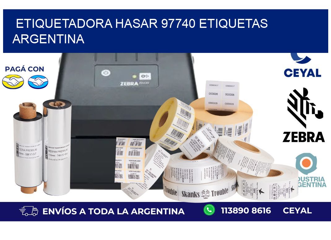 etiquetadora hasar 97740 etiquetas argentina