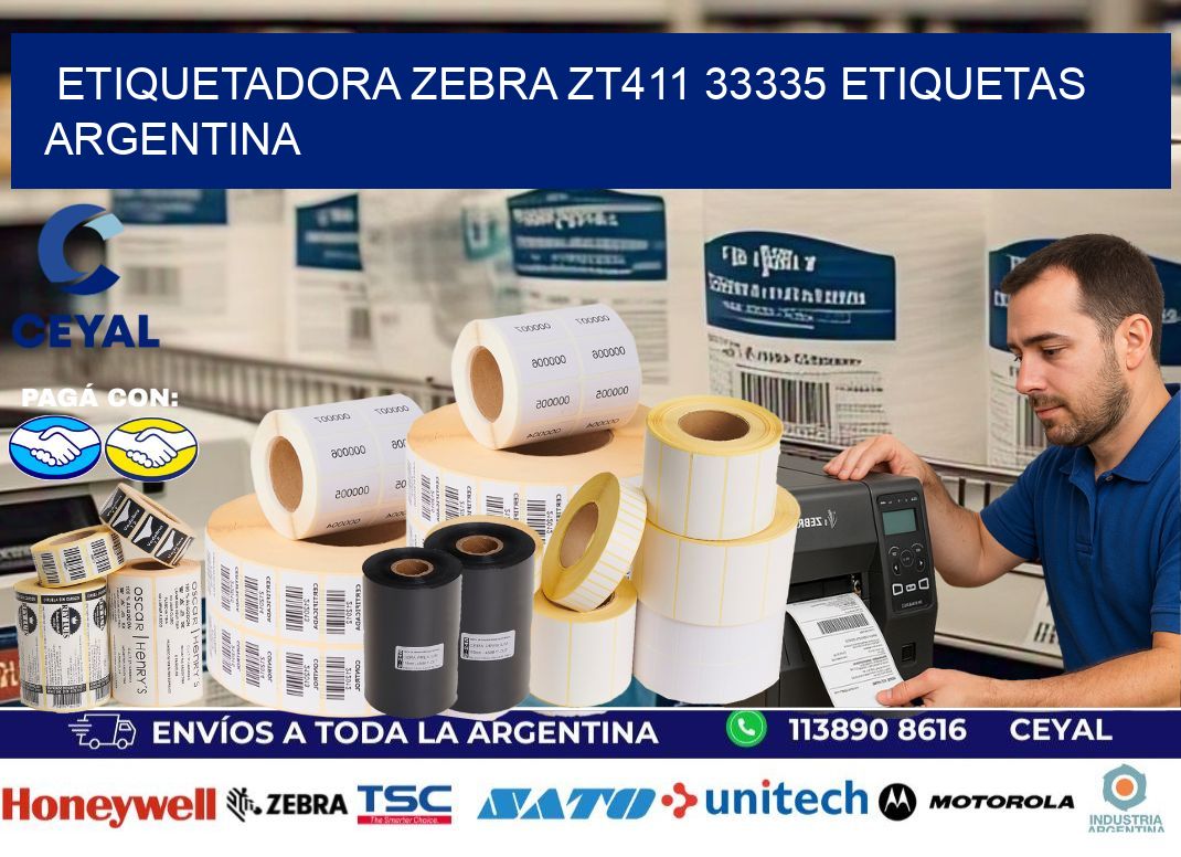 etiquetadora zebra zt411 33335 etiquetas argentina