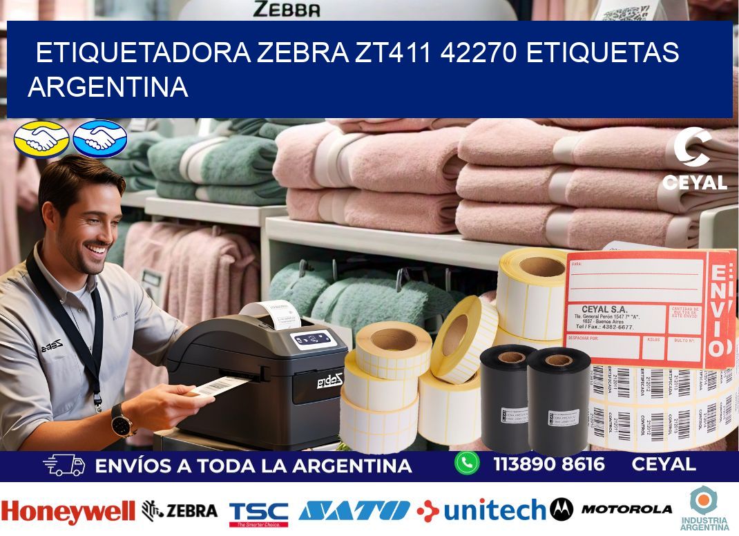 etiquetadora zebra zt411 42270 etiquetas argentina