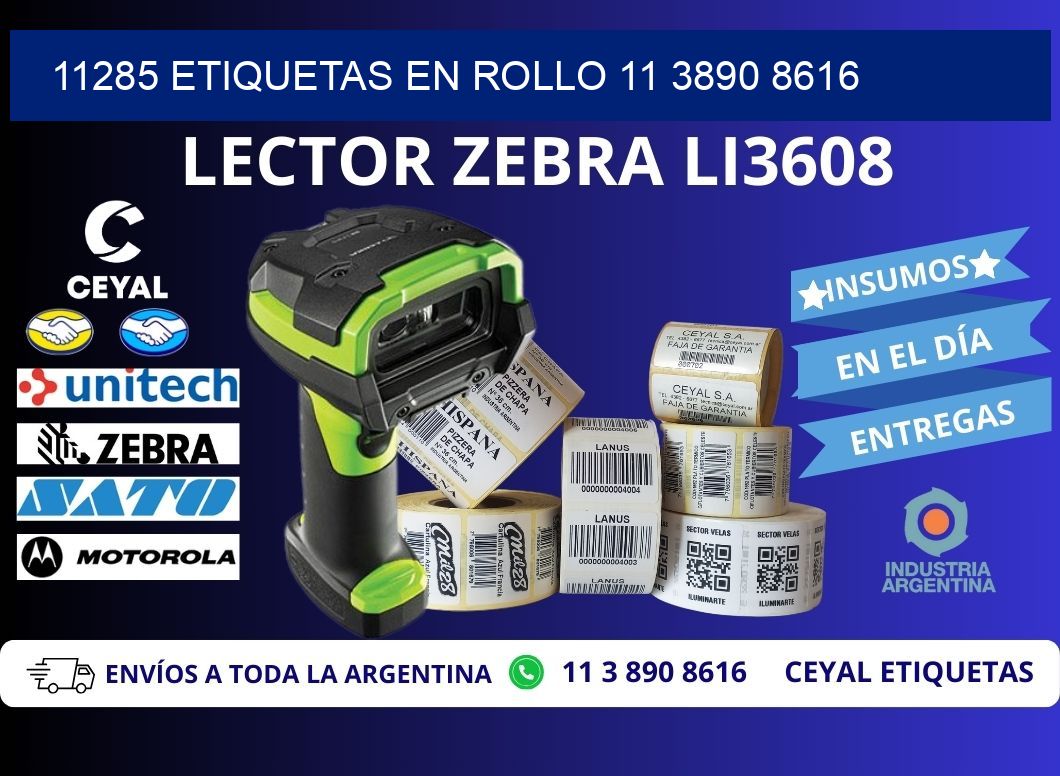 11285 ETIQUETAS EN ROLLO 11 3890 8616