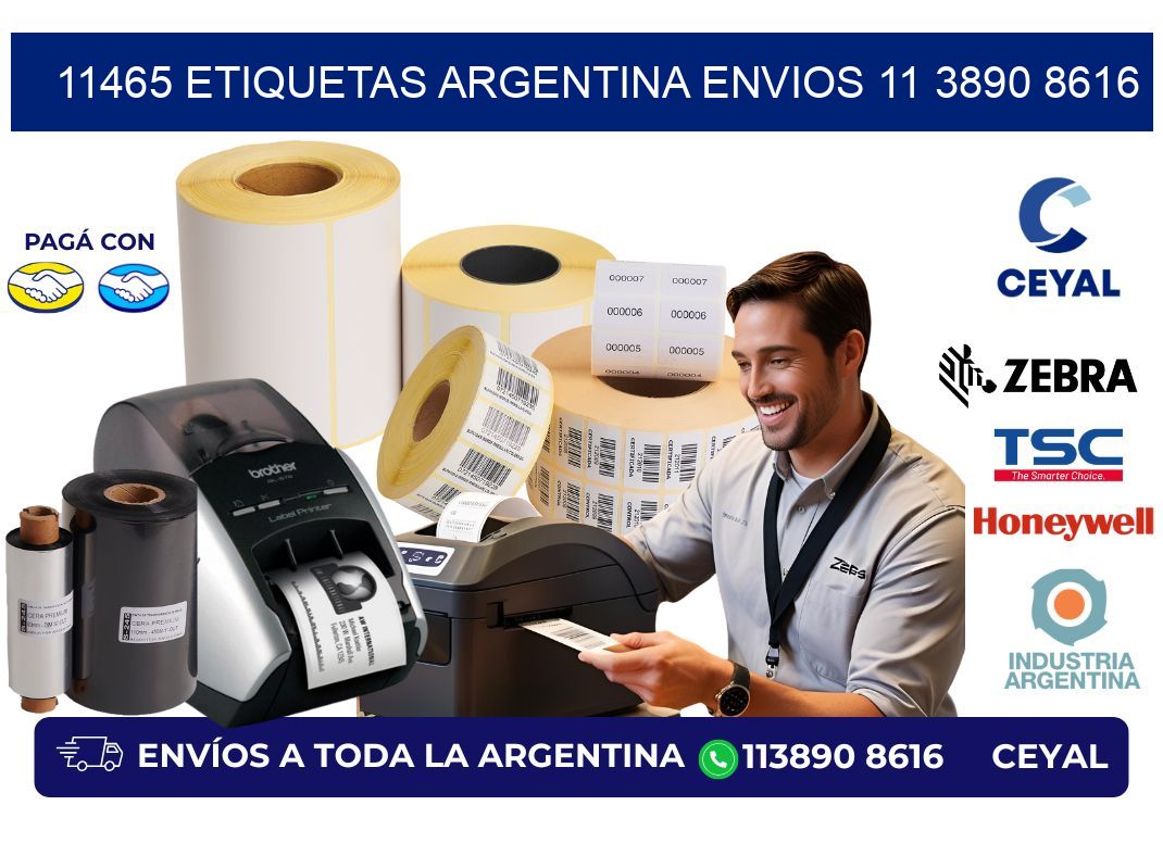 11465 ETIQUETAS ARGENTINA ENVIOS 11 3890 8616
