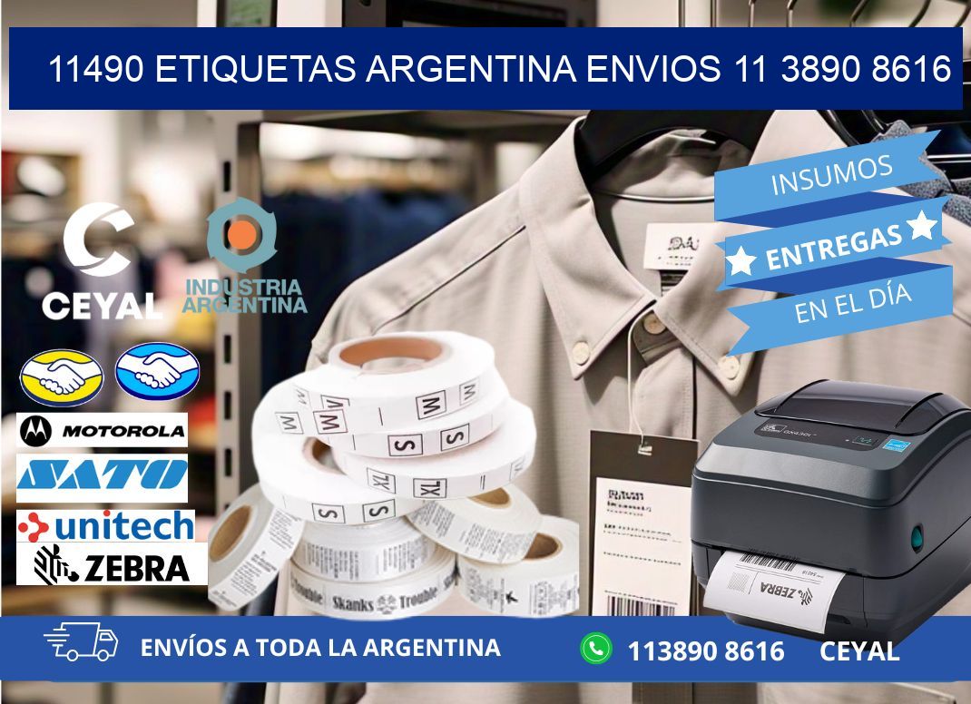 11490 ETIQUETAS ARGENTINA ENVIOS 11 3890 8616