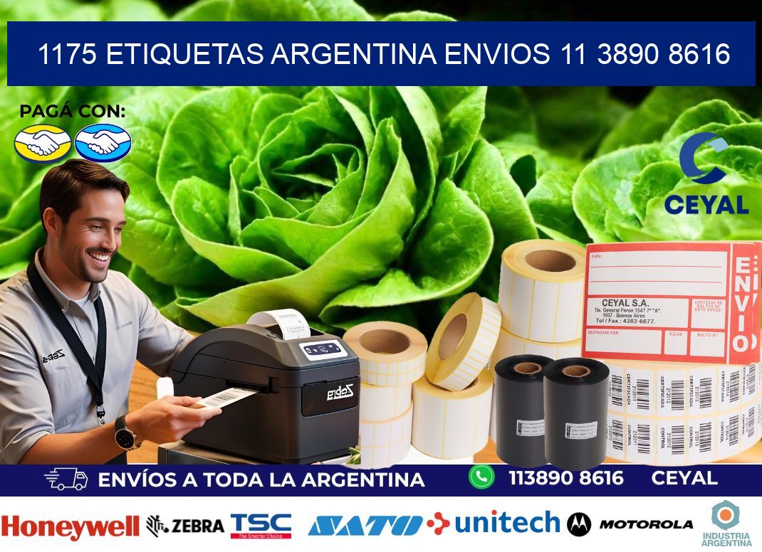 1175 ETIQUETAS ARGENTINA ENVIOS 11 3890 8616