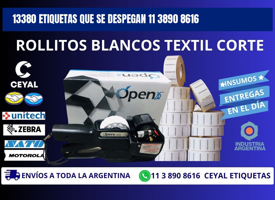 13380 ETIQUETAS QUE SE DESPEGAN 11 3890 8616