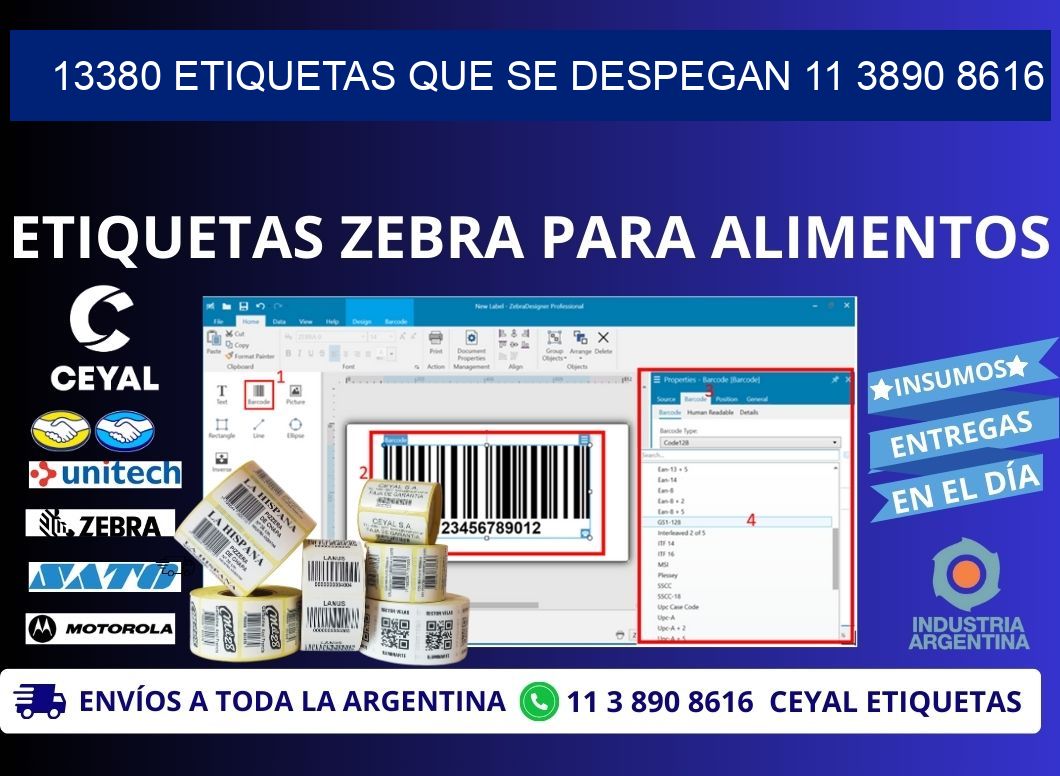 13380 ETIQUETAS QUE SE DESPEGAN 11 3890 8616