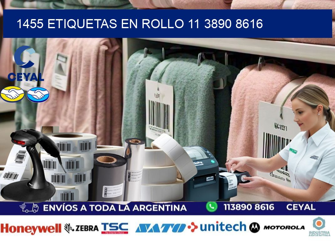 1455 ETIQUETAS EN ROLLO 11 3890 8616