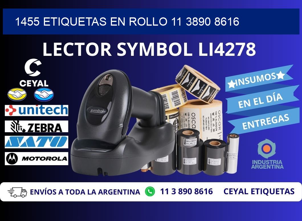 1455 ETIQUETAS EN ROLLO 11 3890 8616