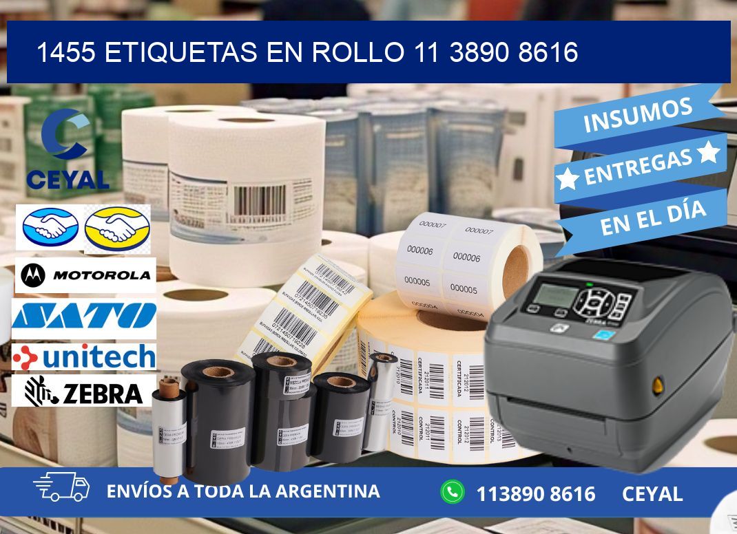 1455 ETIQUETAS EN ROLLO 11 3890 8616