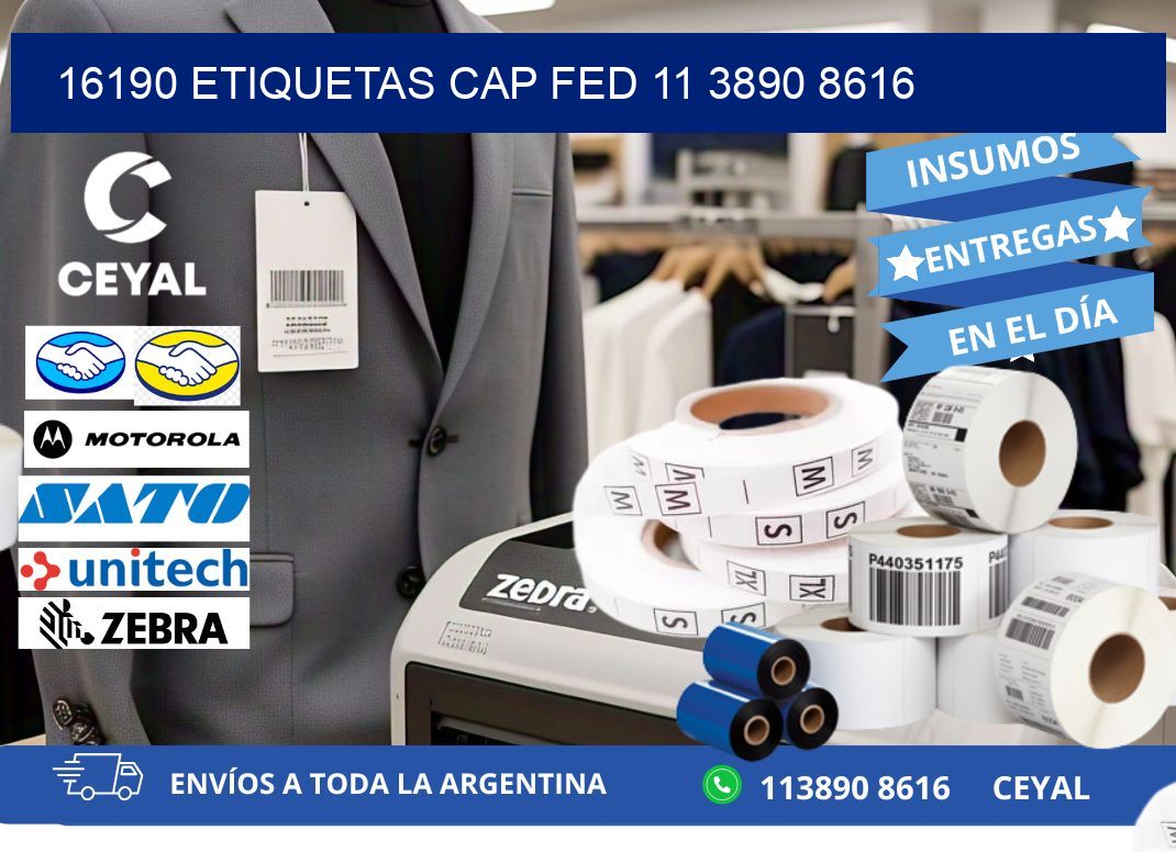 16190 ETIQUETAS CAP FED 11 3890 8616