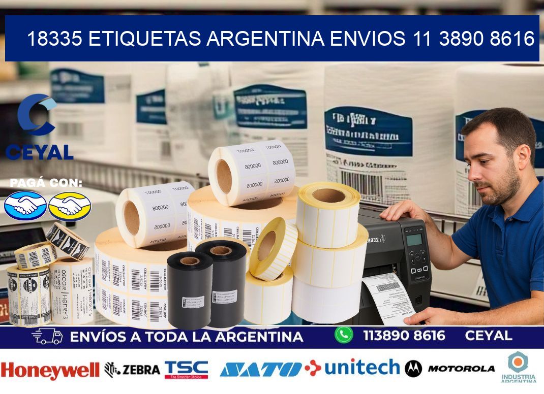 18335 ETIQUETAS ARGENTINA ENVIOS 11 3890 8616
