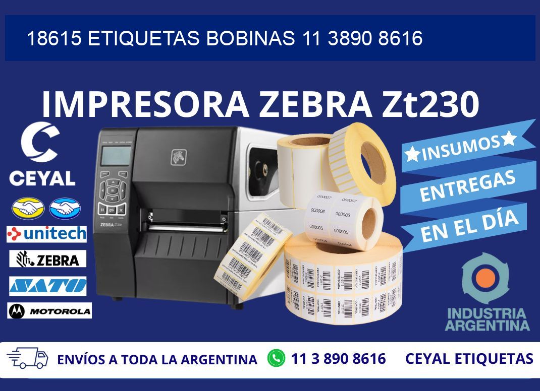 18615 ETIQUETAS BOBINAS 11 3890 8616