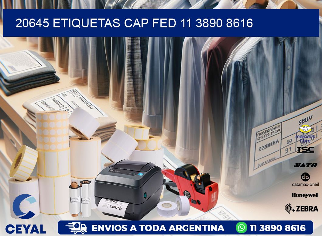 20645 ETIQUETAS CAP FED 11 3890 8616