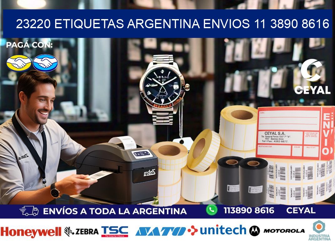 23220 ETIQUETAS ARGENTINA ENVIOS 11 3890 8616