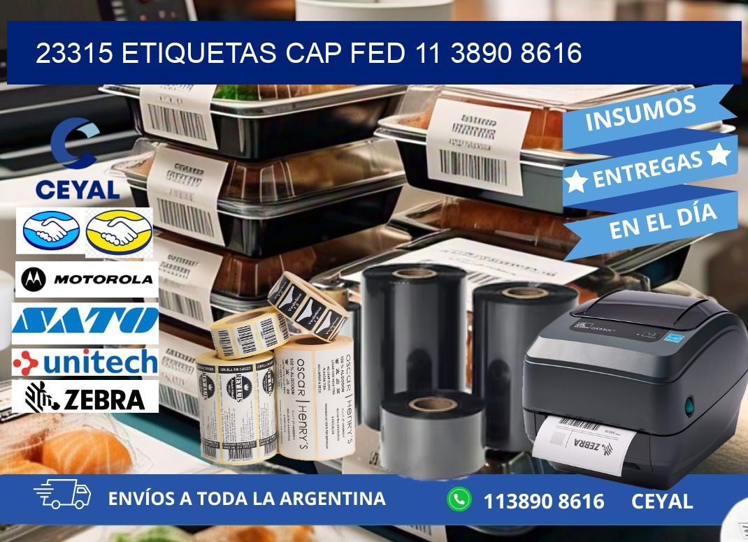 23315 ETIQUETAS CAP FED 11 3890 8616