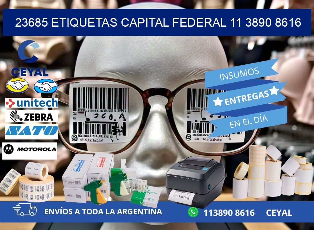23685 ETIQUETAS CAPITAL FEDERAL 11 3890 8616