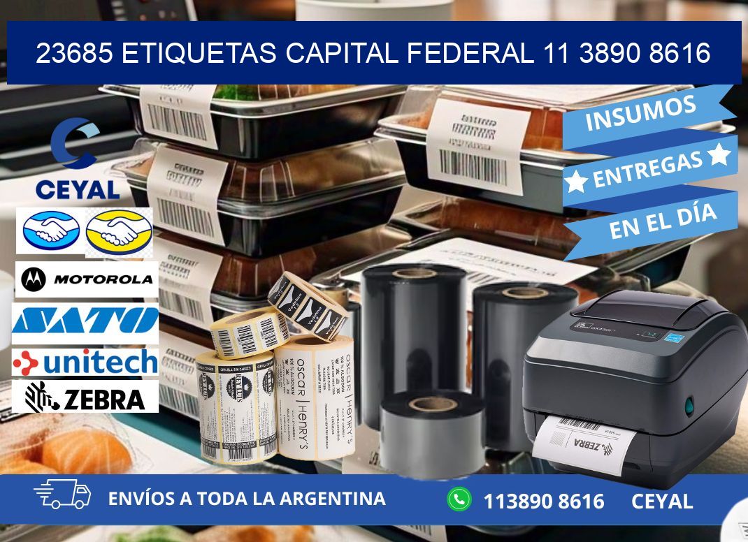 23685 ETIQUETAS CAPITAL FEDERAL 11 3890 8616