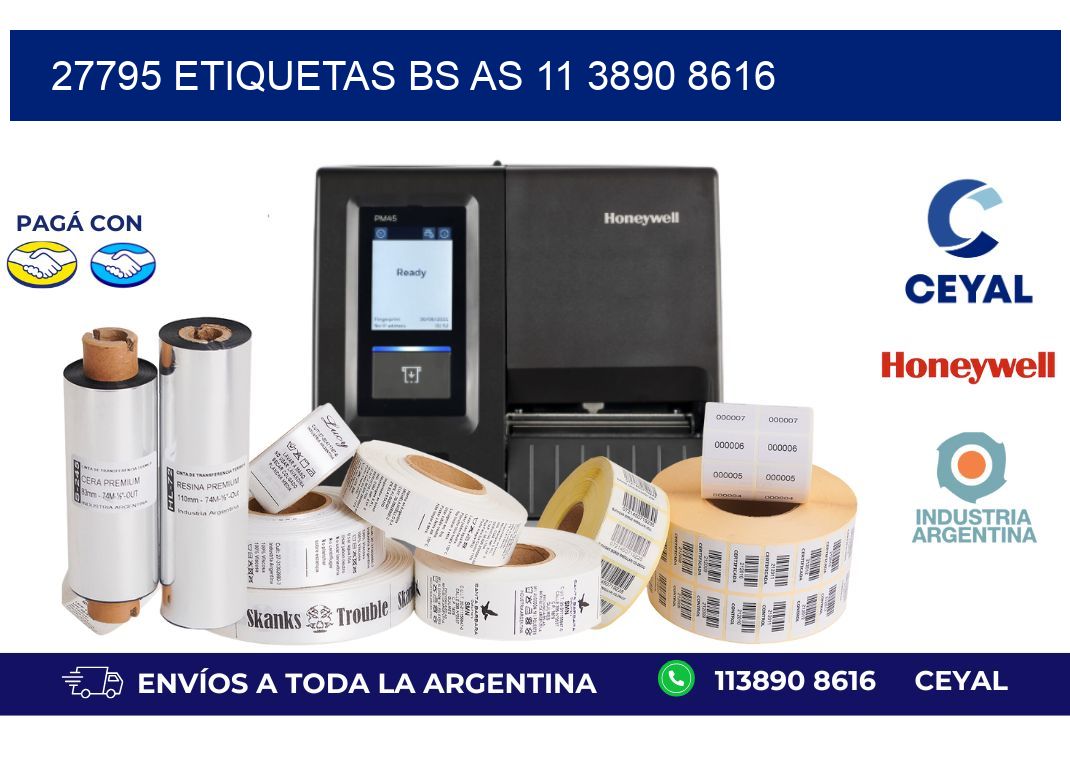 27795 ETIQUETAS BS AS 11 3890 8616