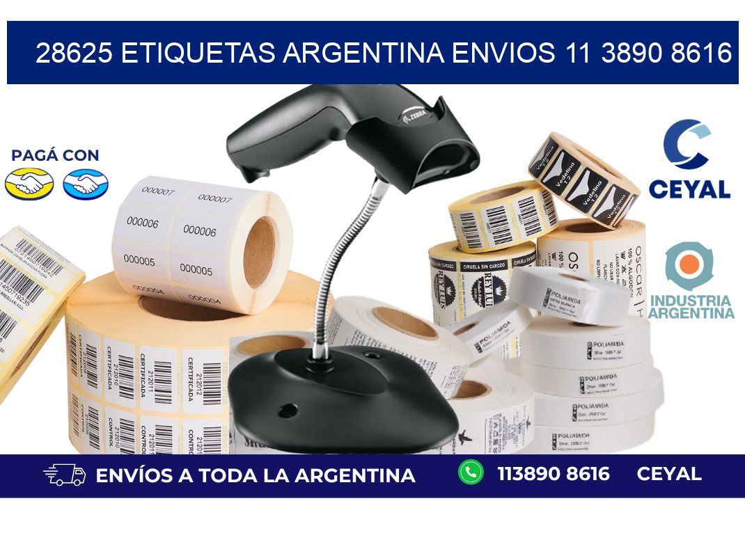 28625 ETIQUETAS ARGENTINA ENVIOS 11 3890 8616
