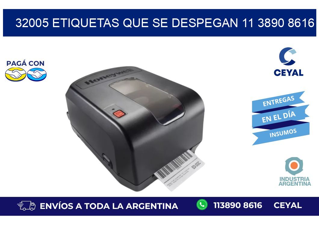 32005 ETIQUETAS QUE SE DESPEGAN 11 3890 8616