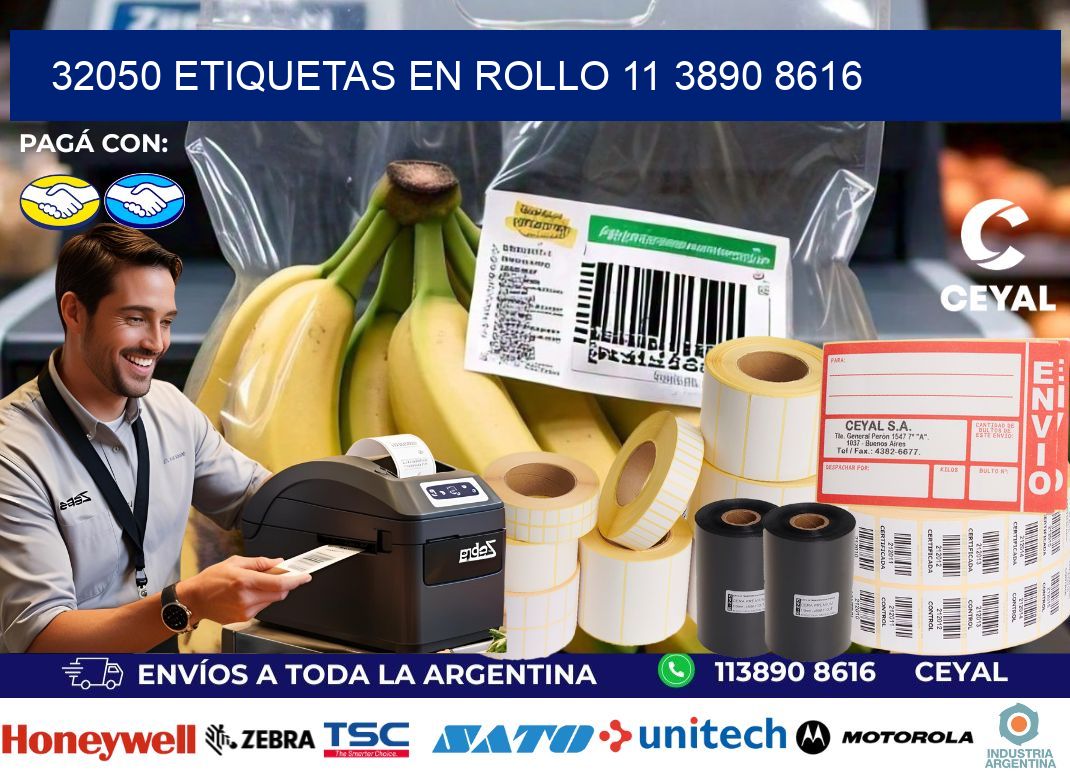 32050 ETIQUETAS EN ROLLO 11 3890 8616
